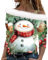 Weihnachtspullover Damen Langarmshirt Pullover Weihnachten Sweatshirt Weihnachtsshirt Damen Langarm mit Schneemann Weihnachtsmotiv Große Größen Weihnachts T-Shirt für Frauen Mädchen(Light Green,L)