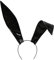 Serre-tête en cuir fait à la main avec oreilles de lapin