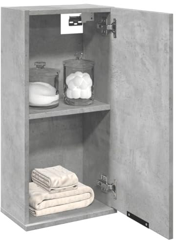 Mobile da Bagno a Parete Grigio Cemento 32x20x67 cm (8,6KG)