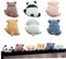 6PCS Computer Monitor Decor, Cartoon Animal Figurine Cute Figurines, Mini Desk Figurines, Resin Pc Decor, For Home Office Car Central Control Screen