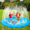 Purpledi 170CM Almohadilla Aspersor de Juego AGU, Splash Pad Ronda, Splash Pad Tapete de Agua para Chapoteo de PVC para Jardín de Verano Juguete de Rociadores Acuático, para Piscina (A)