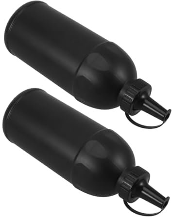 Abaodam 2 Stück Seifenblasenspielzeug Gel Ball Zubehör Flasche Aufbewahrung für Garten Wasserspielzeug Perlenorganisator Schulbedarf pp Black