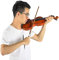 Eleg Violino Acustico con Custodia e Prua, Testa a Basso e Design F-hole (1/4)