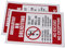 JUMPLAWN 2Pcs No Soliciting Sign Sticker Adhesive No Soliciting Sign for House Front Door Material Symbol Easy to Apply Securely Attached