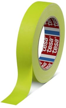 GWS tesa 4671 Acrylatbeschichtetes Gewebeband, 25 m x 25 mm, fluoresz.-gelb