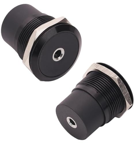 PENGLIN 2 Stück TRS 3.5mm Stereo Panel Montage Adapter,Buchse auf Buchse Einbaubuchse Durchgang Anschluss für Kopfhörer, Smartphones und Audiogeräte