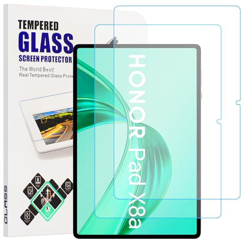gueche [2-Pack for Honor Pad X8a 11 inch Tempered Screen Protector, Tempered Glass Film 99.99% HD Clarity Case Friendly, Scratchproof