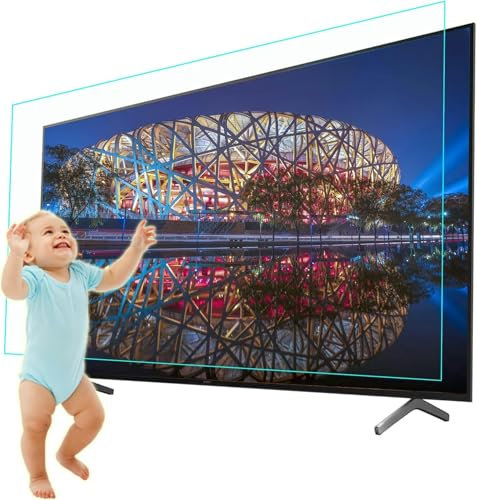 SnamicE Blue Light Blocking TV Screen Protector - Anti-Glare Matte Screen Protector Anti-Reflection Rate Up to 90% for LCD, LED, OLED & QLED 4K HDTV,49 in 1075 X 604mm,48 in 1056 X 596mm
