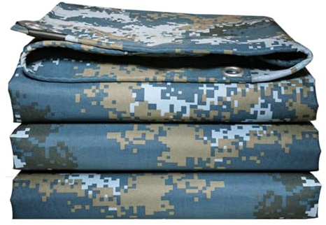 Lona Impermeable Exterior 4x8m, Toldo Reforzado 400 g/m² con Ojales de Acero Inoxidable Duradera Resistente a Los Rayos UV Desgarros para Terrazas Muebles Jardín Piscina Coche