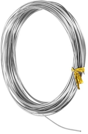 M METERXITY Alambre De Acero Inoxidable Calibre 18 1.0mm 10m Alambre Flexible Para Flores Para Fabricación De Joyas/Escultura/Artesanía De Armadura/Bonsái Floral/Manualidades DIY