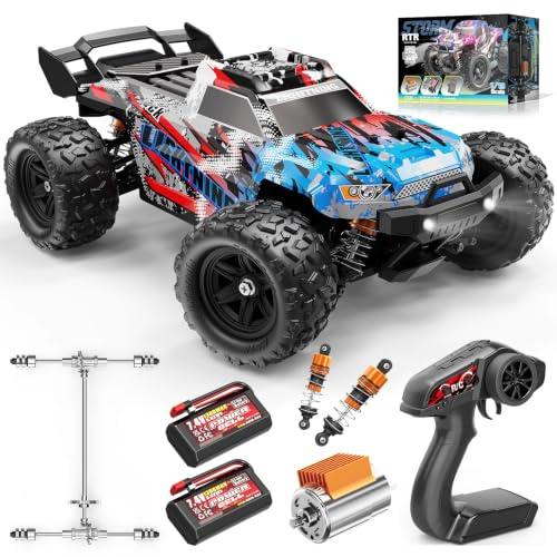 Cirmine Ferngesteuertes Auto für Erwachsene & Jungen 1:18 RC Auto 4WD Offroad,High Speed 36 km/h, 2,4GHz, 2× 7,4V 1300mAh Li-Ion Akku, Metall-Getriebe,Outdoor für Spielzeug ab 8 10 Jahre