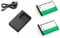 Charger and 2pc Battery for Nikon COOLPIX S60, S80, S200, S202, S203, S205, S210, S220, S225, S230, S500, S510, S520, S570, S600, S700, S3000, S4000, S5100 Camera - Charger for EN-EL10 Battery
