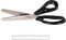 Profi-Konturenschere mit Wellen- / Zackenmuster, Edelstahl, Komfortgriff, ca. 23 cm, zum Schneidern und Basteln Serrated (3mm)