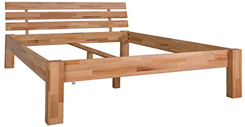 Schwarzwald Massivholz Kernbuche Comfort Bett Beethoven 50 cm hoch, biogeölt, 90 x 200 cm