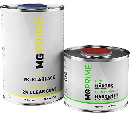 MG PRIME 1,5 litri vernice trasparente vernice per auto 2K opaca HS incl.