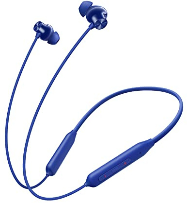 OnePlus Bullets Wireless Z2 - Auriculares Bluetooth de 5 pulgadas, bajos bombásticos, controladores de 12.4 mm, batería de 30 horas de duración (azul haz)