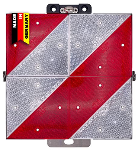 GEKA Klappbare Park-Warntafel KFZ | Das OEM Original vieler Hersteller, zugelassene Parkwarntafel, Auto, LKW, Anhänger, Wohnwagen, Sicherheit, linksabweisend (hinten)