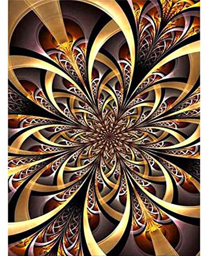 Trayosin 5D Diamond Painting Mandala Diamant Painting Bilder DIY Diamant Malerei Diamant Stickerei Leinwand Malerei Blume Bilder Vollbohrer für Erwachsene, Wand Dekor (C,30x40cm)