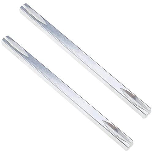 Be In Your Mind 2 Stück Türgriff Spindelstange Massivstahl Befestigungsstift Spindelstange Geschlitzte Vierkantstange für Tür, 8mm X 140mm