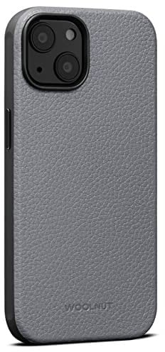 Woolnut Leather Case Cover for iPhone 14 - Grey