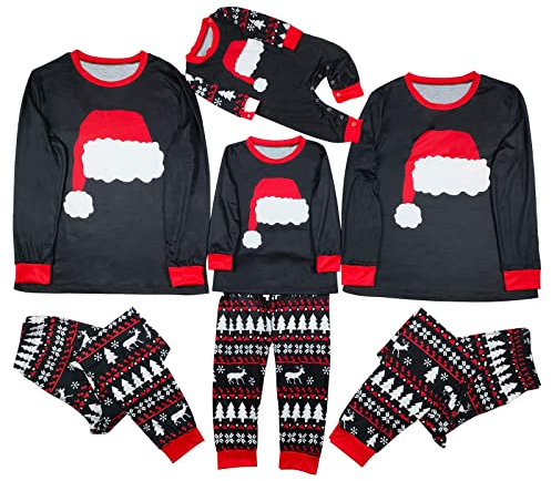 Kobilee Pigiama Natale Famiglia Pile Due Pezzi Grinch Invernale Pigiama Famiglia Coordinati Cotone Comode Pigiama Natale Famiglia Caldo Manica Lunghe Curvy Pigiama Natalizio per Uomo Donna Bambino