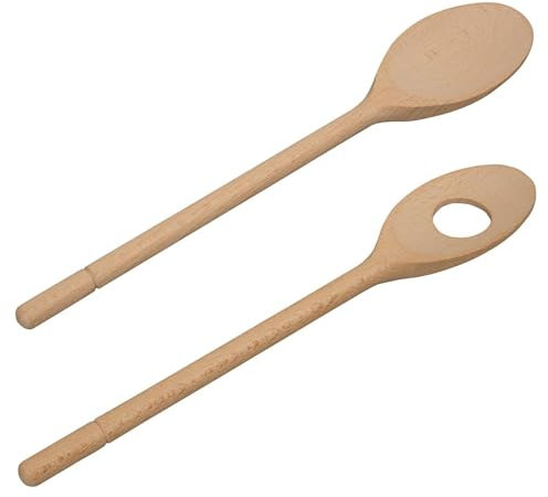 CULIMI Spatola da Forno Legno - Spatole 2 pezzi Set di Utensili Da Cucina - Pennello con Setole Naturali da Cucina