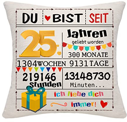 Bommex Geburtstagsgeschenk Geschenk Geburtstag Dekorationen für Frauen Männer Mädchen Jungen Kissenbezüge Zierkissenbezüge für Geburtstag Happy Birthday Geschenk (25)