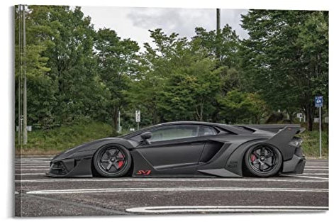 JUNNA Hyper Car Poster für Lamborghini Aventador LP770-4 SVJ Sportauto, dekoratives Gemälde, Leinwand, Wand- und Kunstbild, Familien-Schlafzimmer, Dekoration, 40 x 60 cm