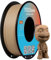 TEQStone Holz Filament PLA 1,75mm 1Kg (Walnuss Farbeton), 15% Echte Holzfaser-Einlage, Durchmesser +/-0,02mm 3D Drucker Filament in Vakuumverpackung