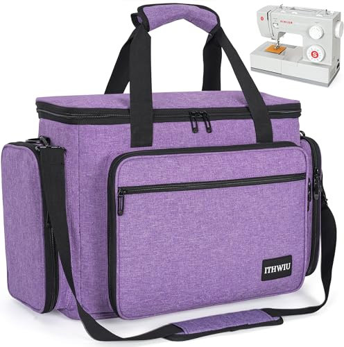 ITHWIU Custodia per macchina da cucire con tasche multiple per accessori, borsa universale compatibile con la maggior parte dei modelli Singer, Brother, Janome