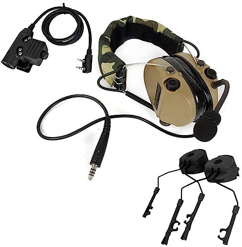 TS TAC-SKY Casque Tactique Casque Antibruit en Silicone Protection Auditive Anti-Bruit Casque De Tir (Color : T)