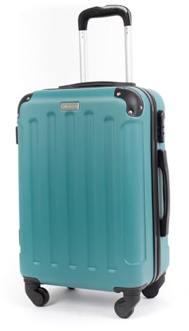 VERTICAL STUDIO 20 Handgepäck Koffer, abschließbarer Hartschalen-Trolley. Reisegepäck, Bordgepäck (H×B×T): 54 cm × 38 cm × 21 cm, für Flugzeugreisen (türkis)