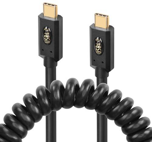 SinLoon Cable USB C a USB C de 240 W, transferencia de datos de alta velocidad de 40 Gbps Cable de carga USB-C Compatible con todos los dispositivos digitales con puerto tipo C