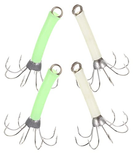 YARNOW 12 STK Tintenfischhaken Angel ausrüstung Angler ausrüstung SIM leuchtender Angelhaken Grundfutter zum Angeln Angelköder Angelhaken bionischer Fischköder aus Edelstahl