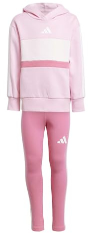 adidas Seasonal Essentials Tiberio 3 Stripes Fleece Leggings Set TUTA Bambine e ragazze