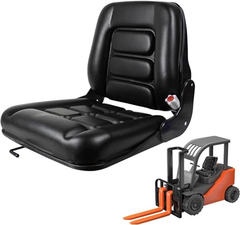 IPSU Siège De Tracteur Universel en Cuir avec Micro-Interrupteur, Siège De Tracteur De Pelouse Universel De Remplacement pour Tondeuse, Pelle, Chargeuse Compacte