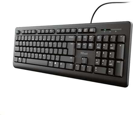 Trust Primo USB-Tastatur, QWERTZ, Tschechisch, Schwarz