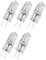 WYLIELAMSH Halogenlampen 5PCS Halogen Glühbirnen G4 6V 5W 10W 15W 20W 30W Lampe Birne Perlen Halogen 6v G4 30w Kapsel Lampen JC 6v G4 5w Warm Weiß Klare Glühbirnen,6V,25W