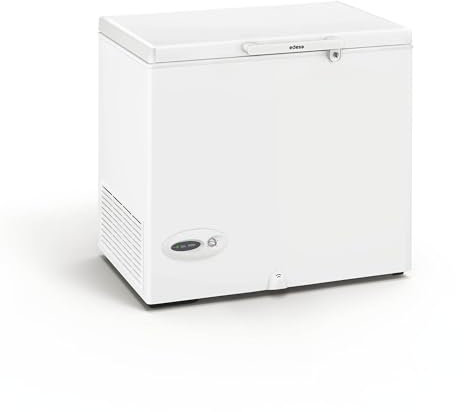 EDESA Congelador Horizontal EZH-2014/A con Frío Homogéneo Regulación Mecánica de Temperatura Función DUAL 1 Cesto Maneta Exterior Iluminación LED Capacidad Neta 209 L Ancho 89 cm Color Blanco