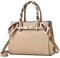 FOLOVEYA Damen Handtasche Henkeltaschen Elegante Krokodilmuster Designer Schultertasche Umhängetaschen mit Seidentuch für Arbeit Schule Alltag Reise PU Leder Braun