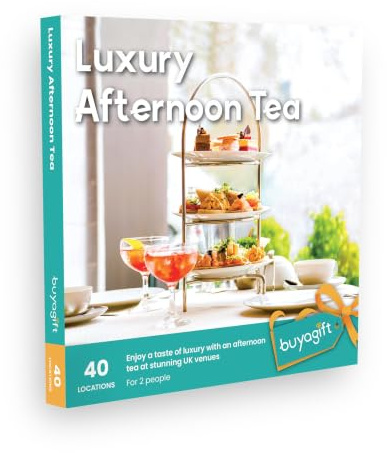 Buyagift Luxury Afternoon Tea - Choose from 40 Gourmet Selections for Two | Fine Venues, Delicately Crafted Sandwiches, Fresh Scones with Clotted Cream, Fine Champagne, 24 Month Validity, UK Wide