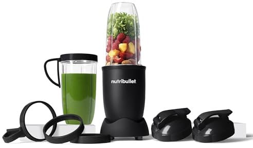 nutribullet Pro 900 Watt, Blender Électrique, Hachoir, puissance de 900w, verres de 900 ml et 700ml, noir mat, NB910MAB