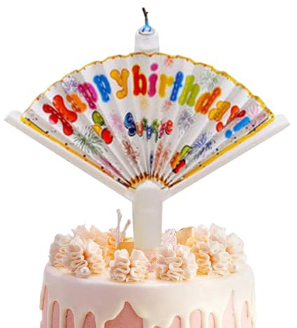 Neuheit Fan Geburtstagskerze, Einzigartige Geburtstagskerzen Fan Überraschung Geburtstag Kerze Überraschung Geburtstagskerzen Fan Wunschkerze Geburtstagskerzen für Kuchen Neuheit Kerzen