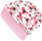 Wollhuhn ÖKO Leichte Mädchen/Jungen Beanie Bündchen Übergangszeit/Sommer/Herbst Kinder-Mütze Baumwolle (Öko-Stoffe, Bio) 22222235 (Blumen/Blüten Altrosa, S)