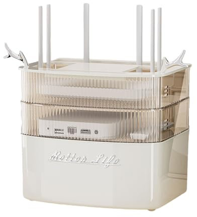 Onxyrbyte Wand WLAN-Router Aufbewahrungsbox,Router Aufbewahrungsbox,Router Schrank,Router Box,Heizkörper Abdeckung WLAN Box,WiFi Router Aufbewahrungsbox Regal,Für Wohnzimmer,Schlafzimmer,Büro