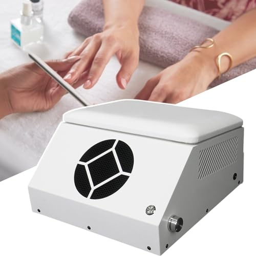 Nagelstaubentferner Mit GroßEm Luftvolumen, Automatisches Nagelkunst-Staubsaugerwerkzeug FüR Zu Hause, Einstellbare Sauggeschwindigkeit, Drehknopfsteuerung,220V