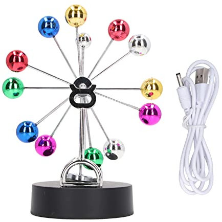 Grcfumo Perpetual Motion Machine, Perpetuum Mobile Riesenradmaschine, Perpetuum Motion Riesenrad, Perpetuum Mobile Device USB Akku mit doppeltem Verwendungszweck für dekorative