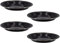 Quickdraw 4 x Enamel Camping Plates – Durable 24cm Lightweight Metal Plate with Enamelled Coating & Stainless Steel Rim – Ideal for Camping, Hiking, Travel, Outdoor Kitchen