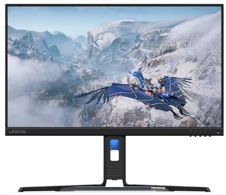Lenovo Legion R24e - Écran Gaming de 23.8 (FHD, IPS, 180Hz, 0.5ms, HDMI+DP, Cable HDMI, AMD FreeSync) Réglage en Inclinaison - Noir
