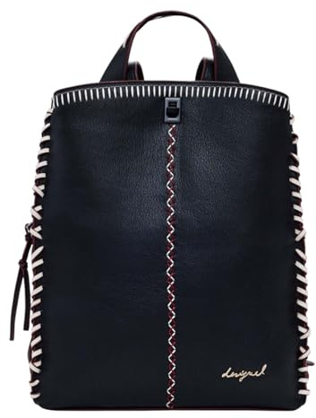 Desigual Rucksack Freizeitrucksack Manhattan Pespuntes Sumy Big Backpack Black schwarz
